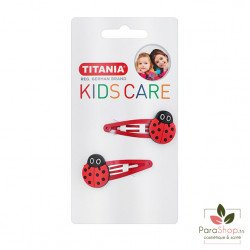 TITANIA 2 Clips a Cheveux Coccinelle - 8510 Kids TITANIA 2 Clips a Cheveux Coccinelle - 8510 Kids