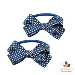 TITANIA 2 Noeuds sur Elastique Bleu - 7898 GIRL TITANIA 2 Noeuds sur Elastique Bleu - 7898 GIRL