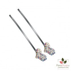 TITANIA 2 Pinces a Cheveux avec Strass - 8182/GL2 TITANIA 2 Pinces a Cheveux avec Strass - 8182/GL2