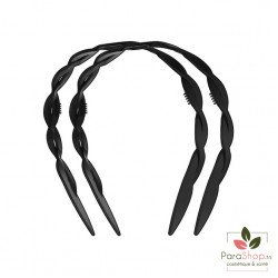 TITANIA 2 Serre Tete Tresse Noir - 7973 TITANIA 2 Serre Tete Tresse Noir - 7973