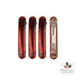 TITANIA 4 Barrettes Marrons 6x1CM - 7863B TITANIA 4 Barrettes Marrons 6x1CM - 7863B