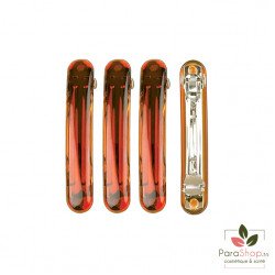 TITANIA 4 Barrettes Marrons Claires 6x1CM - 7864B TITANIA 4 Barrettes Marrons Claires 6x1CM - 7864B