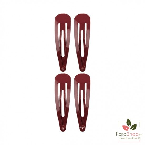 TITANIA 4 Clips a Cheveux Triangle Marron 7CM - 7885 B