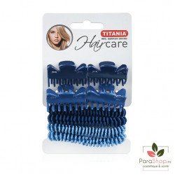 TITANIA 4 Pinces Cheveux + 4 Rubans Cheveux - 8001  TITANIA 4 Pinces Cheveux + 4 Rubans Cheveux - 8001