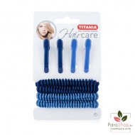 TITANIA 4 Pinces Cheveux + 4 Rubans Cheveux - 8004 TITANIA 4 Pinces Cheveux + 4 Rubans Cheveux - 8004