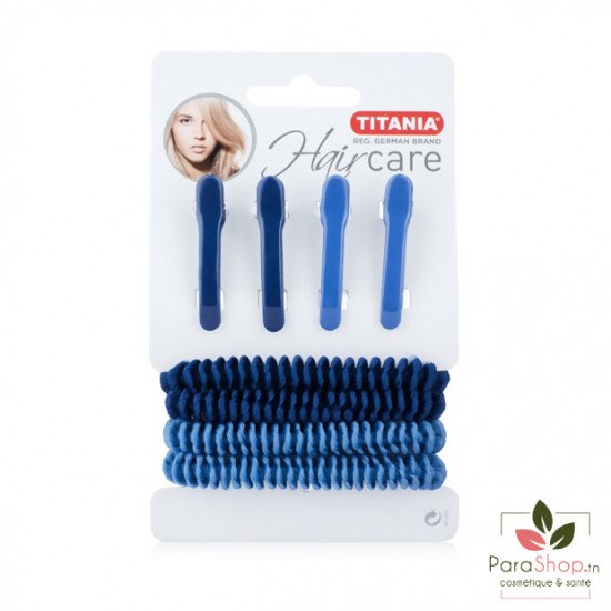TITANIA 4 Pinces Cheveux + 4 Rubans Cheveux - 8004