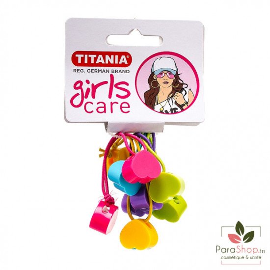 TITANIA 5 Elastiques Coeur pour Tresse - 7983 GIRL