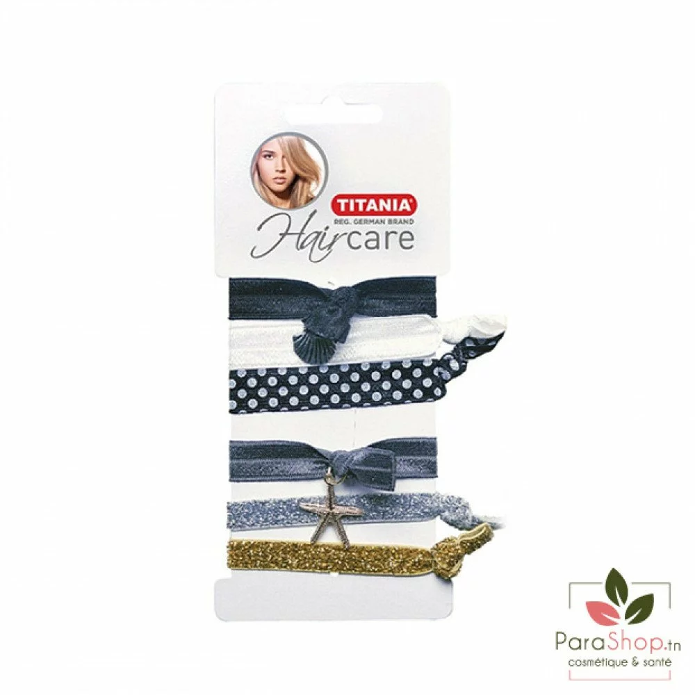 TITANIA 6 Bandeaux Couleurs Assorties 6CM - 7847