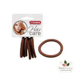 TITANIA 6 Elastiques 5CMX6MM MARRONS - 7813