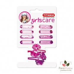TITANIA 8 Clips Cheveux + 2 Rubans Fleur - 8007 TITANIA 8 Clips Cheveux + 2 Rubans Fleur - 8007