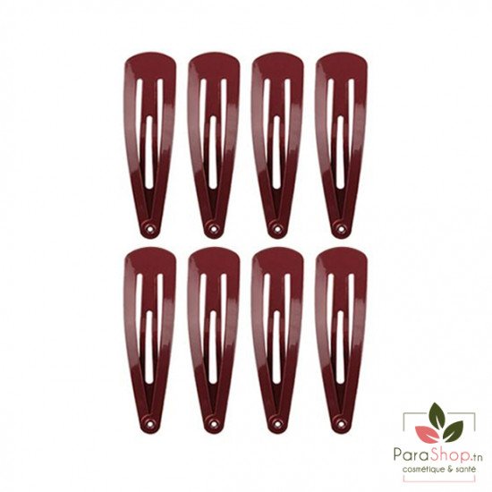 TITANIA 8 Clips a Cheveux Triangle Marron 5CM - 7881 B