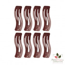 TITANIA 8 Clips a Cheveux Wave Marron 4CM - 7883 B TITANIA 8 Clips a Cheveux Wave Marron 4CM - 7883 B