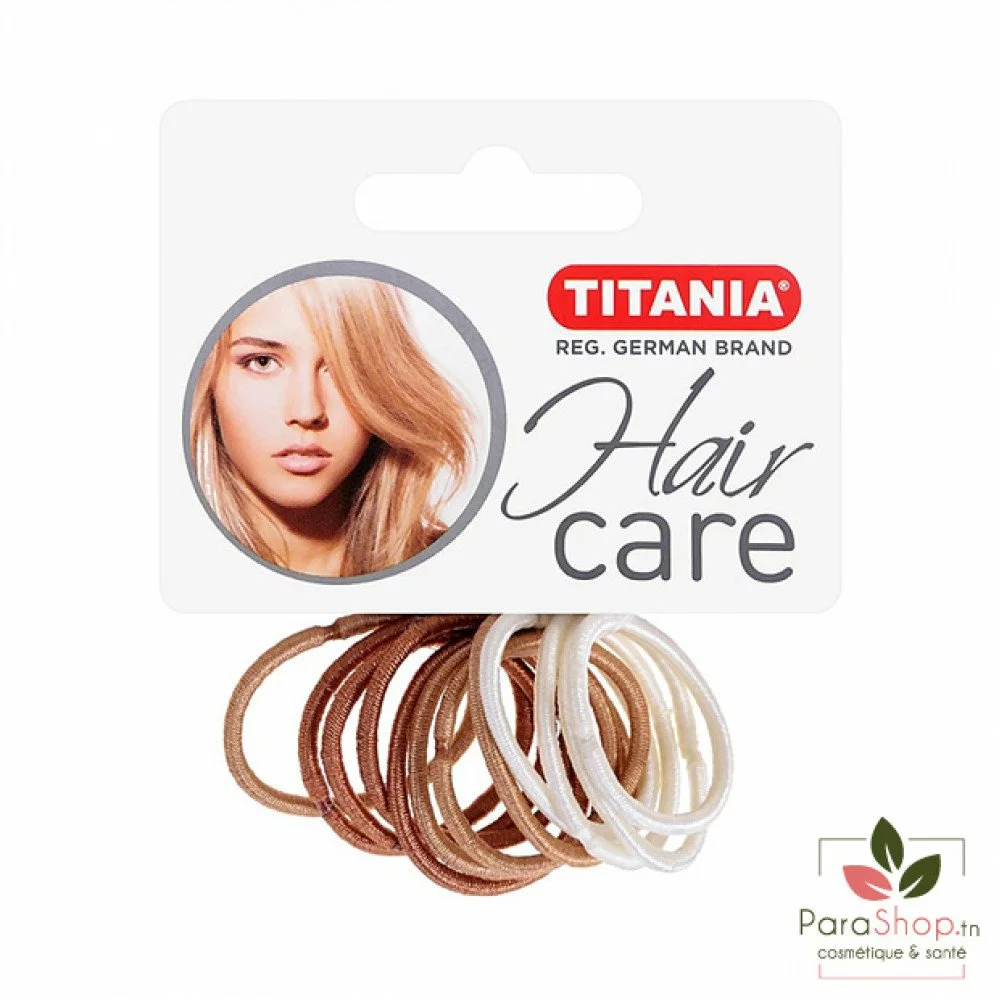 TITANIA 9 Elastiques BRUNS 4.5CMX4MM - 7811