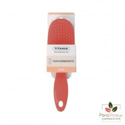 TITANIA Brosse de Poche Rouge 17.5CM - 2892