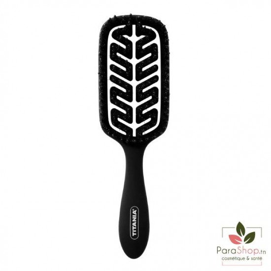 TITANIA Brosse Paddle Flex Plume Collection Noire - 2888