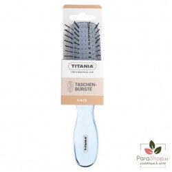 TITANIA Brosse de Poche Crystal Clear A Double Picots Flexibles - 1317