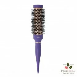 TITANIA BROSSE RONDE A AME METALLIQUE VIOLET/CUIVRE 32MM - 1353