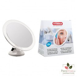 TITANIA Miroir Circulaire avec Ventouse X5 12CM - 1565 TITANIA Miroir Circulaire avec Ventouse X5 12CM - 1565