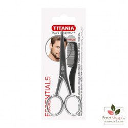 TITANIA Pack Ciseaux Barbe Moustache avec Peigne - 1050/9 OP TITANIA Pack Ciseaux Barbe Moustache avec Peigne - 1050/9 OP