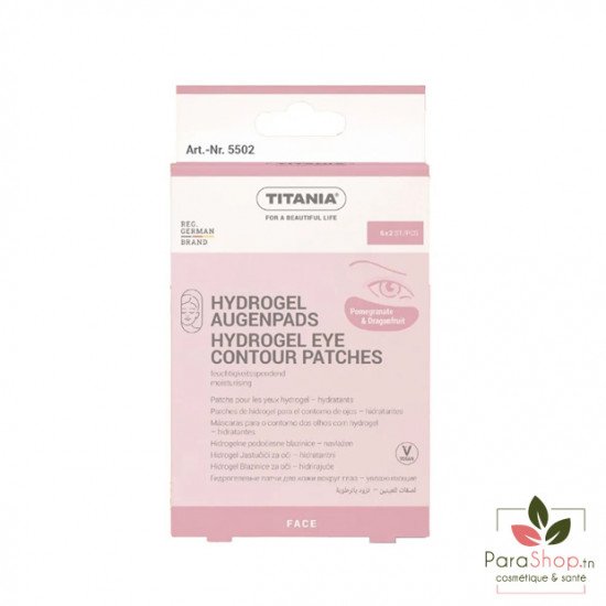 TITANIA Patchs Hydrogel pour les Contours des Yeux 6×2 - 5502