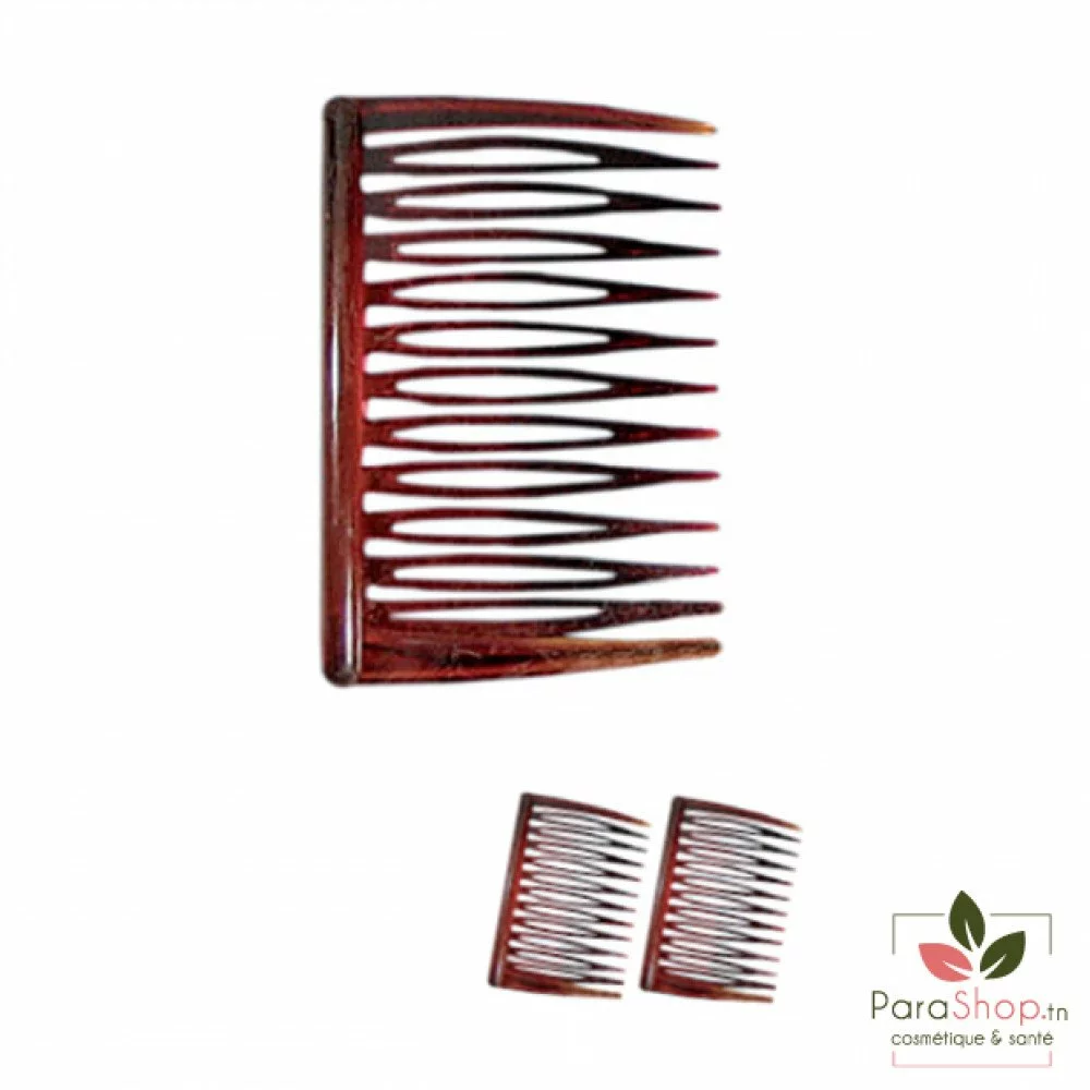 TITANIA Peigne Decoratif Marron 6CM 2PCS - 8023/8 B