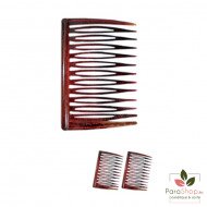 TITANIA Peigne Decoratif Marron 6CM 2PCS - 8023/8 B TITANIA Peigne Decoratif Marron 6CM 2PCS - 8023/8 B