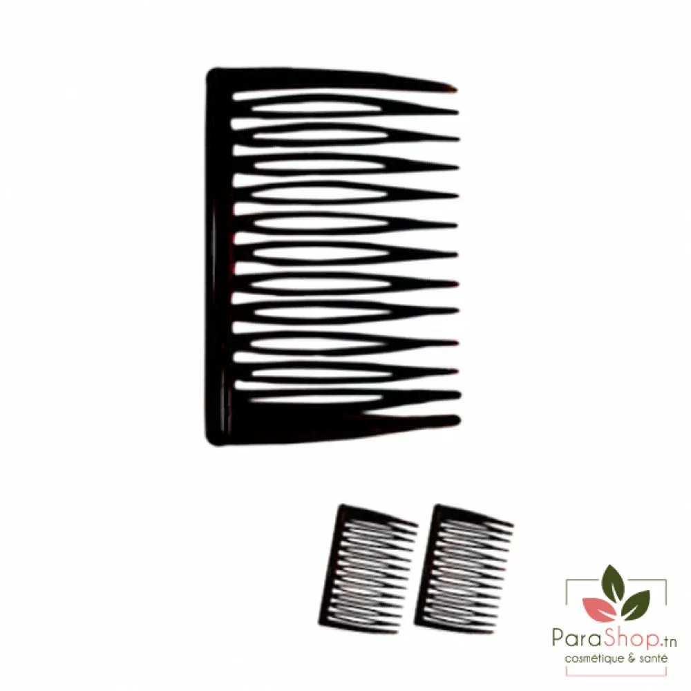 TITANIA Peigne Decoratif Noir 6CM 2PCS - 8023/2 B