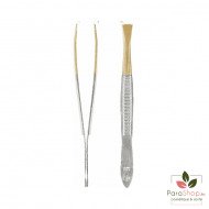 TITANIA Pince a Epiler Droite a Bout Dore - 1060/GA