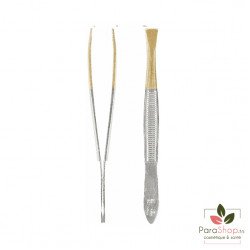 TITANIA Pince a Epiler Droite a Bout Dore - 1060/GA TITANIA Pince a Epiler Droite a Bout Dore - 1060/GA