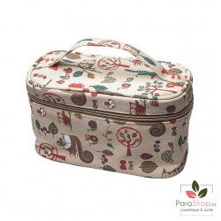 TITANIA Trousse de Toilette Beige Animaux 20x12x9CM - 7771