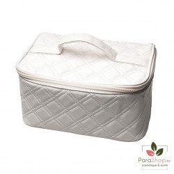 TITANIA Trousse de Toilette Blanche 23x15x12CM 6 Poches - 7761
