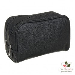 TITANIA Trousse de Toilette Noire 26x11x16CM 2XZip - 7750