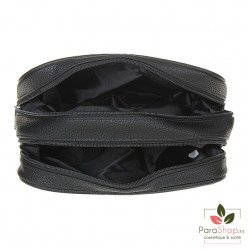 TITANIA Trousse de Toilette Noire 26x11x16CM 2XZip - 7750
