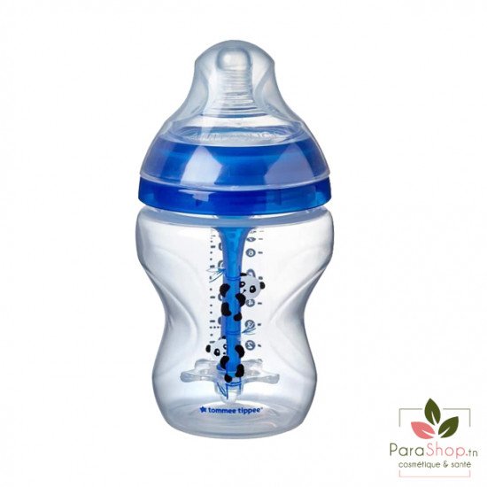 TOMMEE TIPPEE ADVANCED ANTI-COLIQUE BIBERON 260ML - Bleu Panda