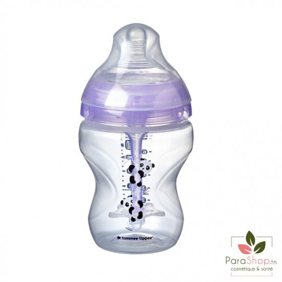 TOMMEE TIPPEE ADVANCED ANTI-COLIQUE BIBERON 260ML - Lilas Panda