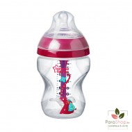 TOMMEE TIPPEE ADVANCED ANTI-COLIQUE BIBERON 260ML - Rose TOMMEE TIPPEE ADVANCED ANTI-COLIQUE BIBERON 260ML - Rose