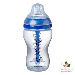TOMMEE TIPPEE ADVANCED ANTI-COLIQUE BIBERON 3M+ 340ML - Bleu Panda TOMMEE TIPPEE ADVANCED ANTI-COLIQUE BIBERON 3M+ 340ML - Bleu Panda