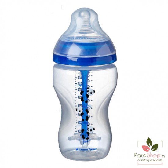 TOMMEE TIPPEE ADVANCED ANTI-COLIQUE BIBERON 3M+ 340ML - Bleu Panda