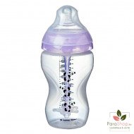 TOMMEE TIPPEE ADVANCED ANTI-COLIQUE BIBERON 3M+ 340ML - Lilas Panda TOMMEE TIPPEE ADVANCED ANTI-COLIQUE BIBERON 3M+ 340ML - Lilas Panda