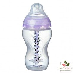 TOMMEE TIPPEE ADVANCED ANTI-COLIQUE BIBERON 3M+ 340ML - Lilas Panda TOMMEE TIPPEE ADVANCED ANTI-COLIQUE BIBERON 3M+ 340ML - Lilas Panda