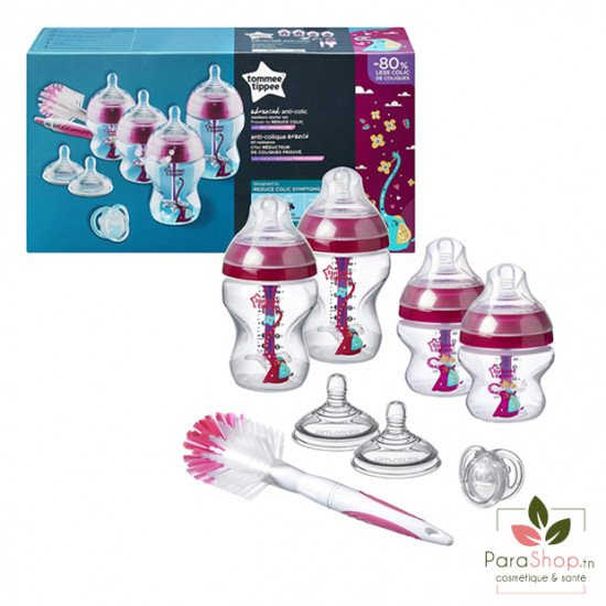 TOMMEE TIPPEE ADVANCED ANTI-COLIQUE KIT NAISSANCE ROSE