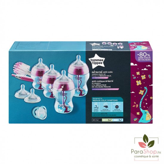 TOMMEE TIPPEE ADVANCED ANTI-COLIQUE KIT NAISSANCE ROSE