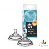 TOMMEE TIPPEE ADVANCED ANTI-COLIQUE TETINE DEBIT RAPIDE X2 TOMMEE TIPPEE ADVANCED ANTI-COLIQUE TETINE DEBIT RAPIDE X2