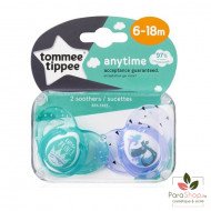 TOMMEE TIPPEE ANYTIME SUCETTE 6-18M X2 TOMMEE TIPPEE ANYTIME SUCETTE 6-18M X2