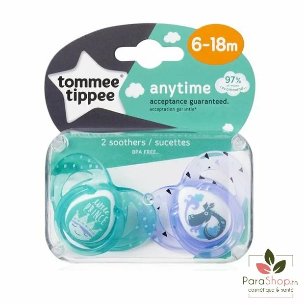 Sucette nuit X2 6-18M - TOMMEE TIPPEE