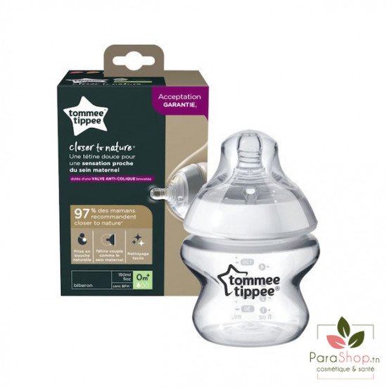 TOMMEE TIPPEE CLOSER TO NATURE BIBERON Debit Lent 150ML 