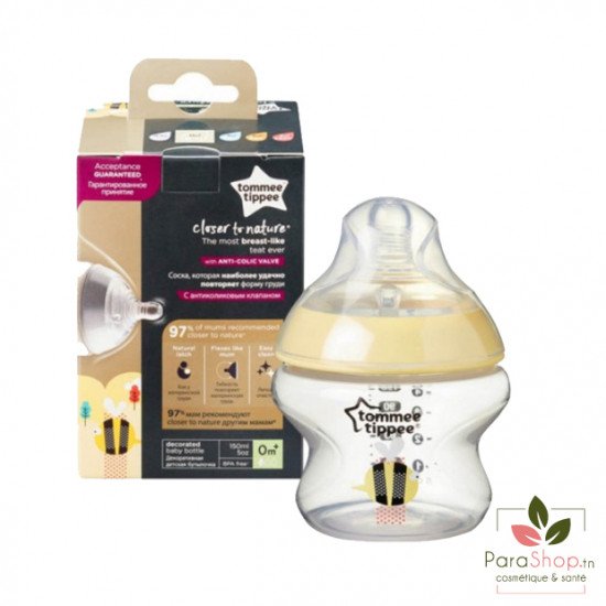 TOMMEE TIPPEE CLOSER TO NATURE BIBERON 150ML - Jaune