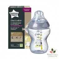 TOMMEE TIPPEE CLOSER TO NATURE BIBERON 260ML - Hibou Gris / Mint TOMMEE TIPPEE CLOSER TO NATURE BIBERON 260ML - Hibou Gris / Mint