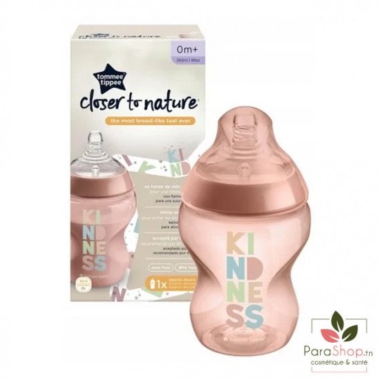 TOMMEE TIPPEE CLOSER TO NATURE BIBERON 260ML - Panda Vert / Kindness