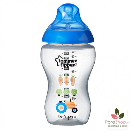 TOMMEE TIPPEE CLOSER TO NATURE BIBERON 340ML - Bleu